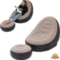Inflatable Lounge Chair for Adults with Foot Stool.